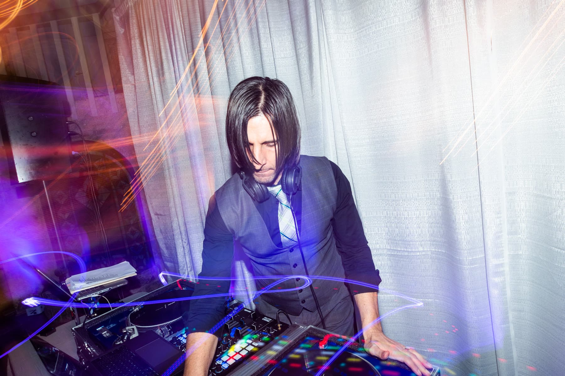 C-Zone DJ keeping a wedding reception dance floor packed